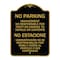 Signmission No Parking Management Not Responsible for Theft or Damage to Vehicle or Contents, BG-1824-23709 A-DES-BG-1824-23709 - alternate 1